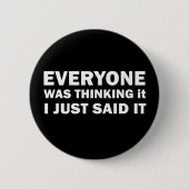 lustige sarkastische Redewendungen Button (Vorderseite)