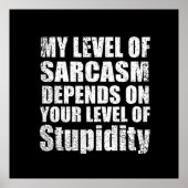 lustige sarkastische Redewendungen Poster (Vorne)