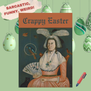 Lustige sarkastische "Scheiß-Ostern" Vintage-Grußk Karte