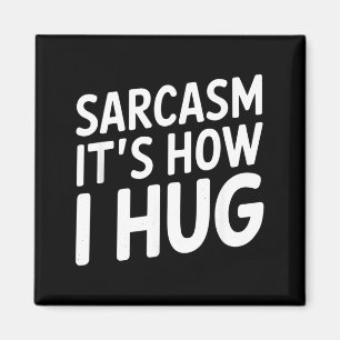Lustige sarkastische Typografie Humor Zitat Magnet