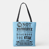 Lustige sarkastische Typografie Tasche (Rückseite)