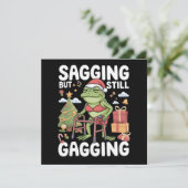 Lustige sarkastische Weihnachten hängend, aber imm (Stehend Vorderseite)