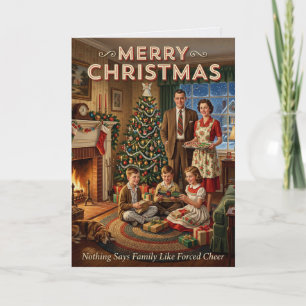 Lustige sarkastische Weihnachtskarte im Vintage-St Karte