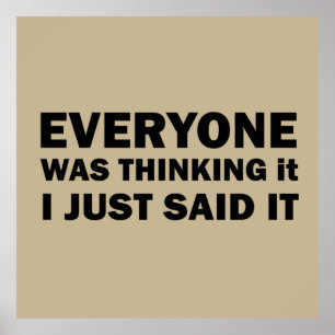 lustige sarkastische Zitate Poster