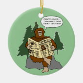 Lustige Sasquatch Keramikornament (Vorne)