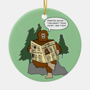Lustige Sasquatch Keramikornament