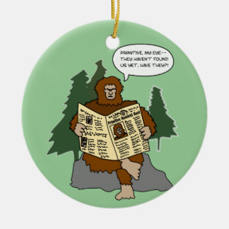 Lustige Sasquatch Keramikornament