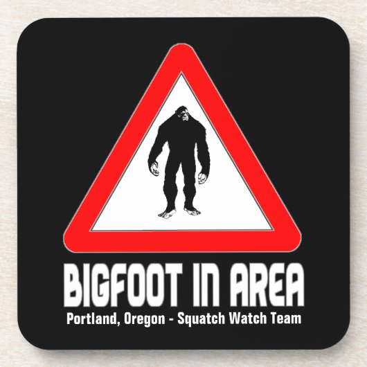 Lustige Sasquatch Untersetzer - BIGFOOT in der (Vorderseite)