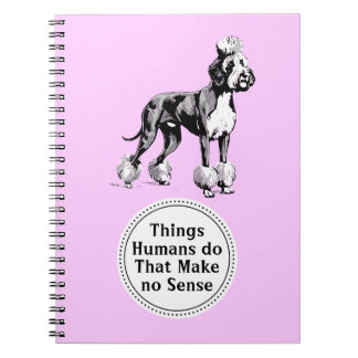 Lustige Satire Great Dane Notizbuch  Notizblock