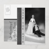 Lustige Save-The-Date-Ankündigungen Ankündigungspostkarte (Vorne/Hinten)