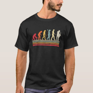 Lustige Saxophon Evolution Des Menschen Vintage Re T-Shirt