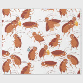 lustige Schaben-Insektenkakerin Geschenkpapier (Flach)