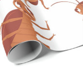 lustige Schaben-Insektenkakerin Geschenkpapier (Rolleneckpunkt)