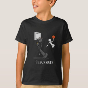 Lustige Schachmatt-Schach-Skizze Spielbrett König T-Shirt
