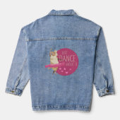 Lustige Schaf-Nachricht - Tanz einfach darüber 1 Jeansjacke (Rückseite)