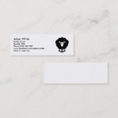 Lustige Schafe Mini Visitenkarte (Vorne/Hinten)