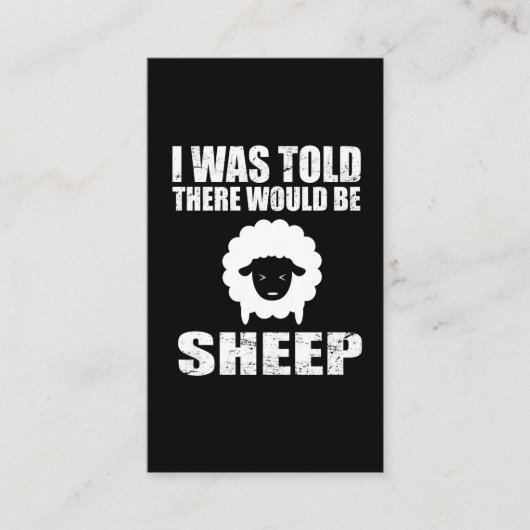 Lustige Schafe Visitenkarte (Vorderseite)