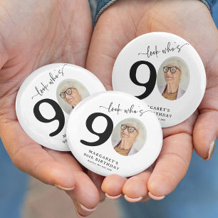 Lustige 'Schau mal, wer 90 ist' Stilvolle 90. Gebu Button