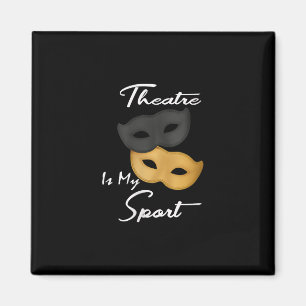 Lustige Schauspielerin Schauspieler Theater Masken Magnet