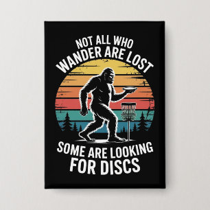 Lustige Scheiben Golf Vintage Bigfoot Golfer Dad F Button