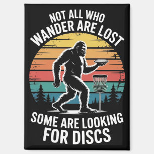 Lustige Scheiben Golf Vintage Bigfoot Golfer Dad F Magnet