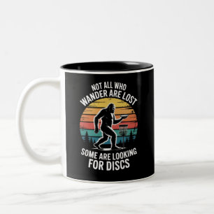 Lustige Scheiben Golf Vintage Bigfoot Golfer Dad F Zweifarbige Tasse