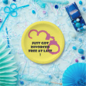 Lustige Scheidung frei schließlich Pappteller (Party)