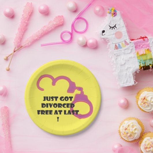 Lustige Scheidung frei schließlich Pappteller (Party)