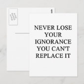 Lustige Scheidungsidee für Sie Postkarte (Vorne/Hinten)