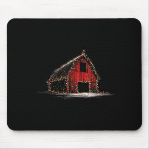 Lustige Scheune Weihnachtsgrafik Lichter Liebhaber Mousepad
