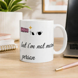 Lustige "Schhh... ich bin keine Frühaufsteherin" K Kaffeetasse