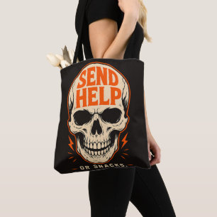 Lustige Schick Hilfe Oder Snacks Retro Totenkopf Tasche
