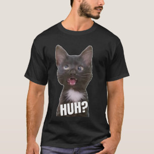 Lustige schielende Katzen-Meme Huh lustige Katze T-Shirt
