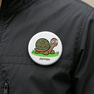 Lustige Schildkröte Custom Button