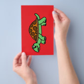 Lustige Schildkröte Flyer (Handgriff)