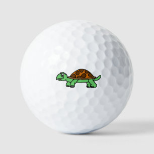 Lustige Schildkröte Golfball