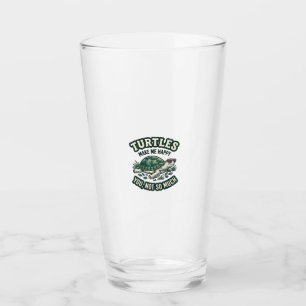 Lustige Schildkröte Macht Mich Glücklich Vintage Glas