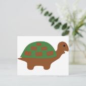 lustige Schildkröte Postkarte (Stehend Vorderseite)