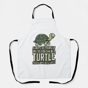 Lustige Schildkröte Sei Selbst Vintage-Shirt-Desig Schürze