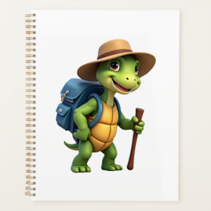 Lustige Schildkröte Wandern Grafik Camping Liebhab Planer
