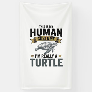 Lustige Schildkröten-Kostüm-Vintage-Stich-Design_1 Banner