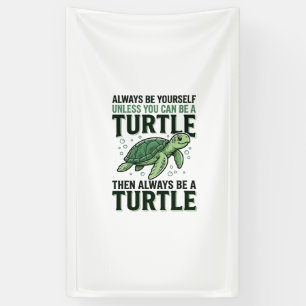 Lustige Schildkröten-Zitat Vintage-Gravur-Design_1 Banner