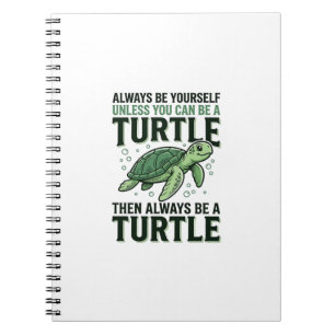 Lustige Schildkröten-Zitat Vintage-Gravur-Design_1 Notizblock