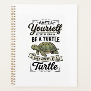 Lustige Schildkröten-Zitat Vintage-Gravurdesign (2 Planer