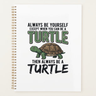 Lustige Schildkröten-Zitat Vintage-Vektorgrafik_1 Planer