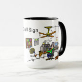 Lustige Schinken-Höhlen-Schinken-Radio-Tasse Tasse (VorderseiteRechts)