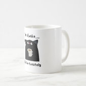 Lustige schlafende Katze  Kaffeetasse (VorderseiteRechts)