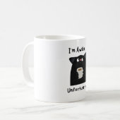 Lustige schlafende Katze  Kaffeetasse (Vorderseite Links)
