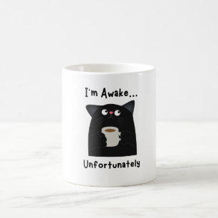 Lustige schlafende Katze Kaffeetasse