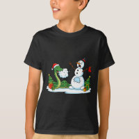 Lustige Schlange Schneemann Weihnachtsbaum Xmas Da